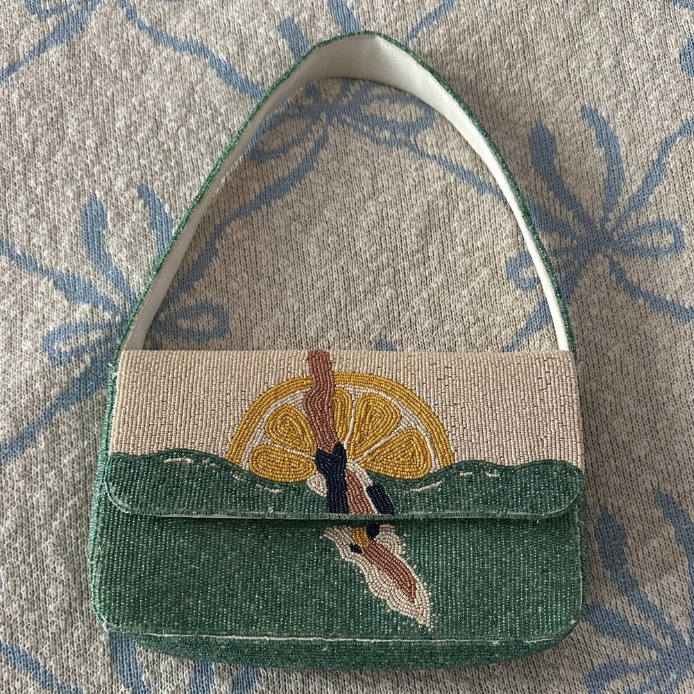 Diver Beaded Shoulder Bag